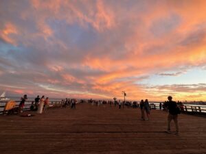 sunset view from Stearns Wharf santa barbara