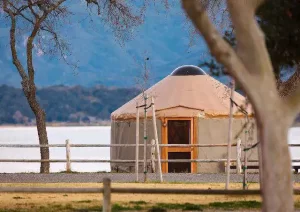 Yurt in Cachuma lake